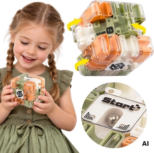 Woopie labirinto logico 3D con pallina verde