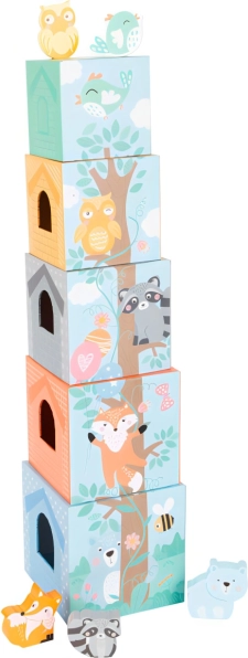 Torre impilabile pastello con animaletti small foot