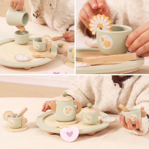 Vassoio rotondo per un servizio facile