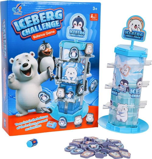 Gioco di equilibrio per bambini con orsetti e pinguini
