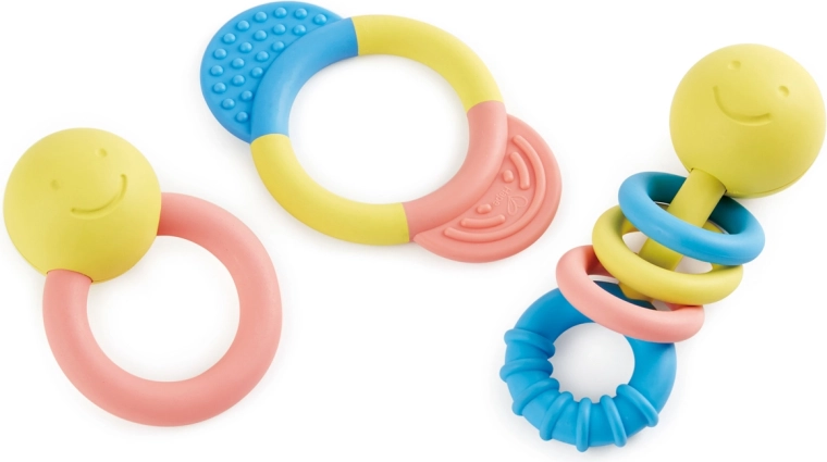 Set Hape Eco Baby di sonagli e massaggiagengive