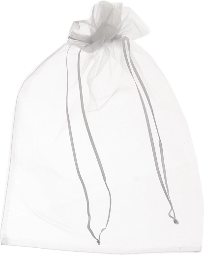 Sacchetto in organza bianco 25 × 35 cm