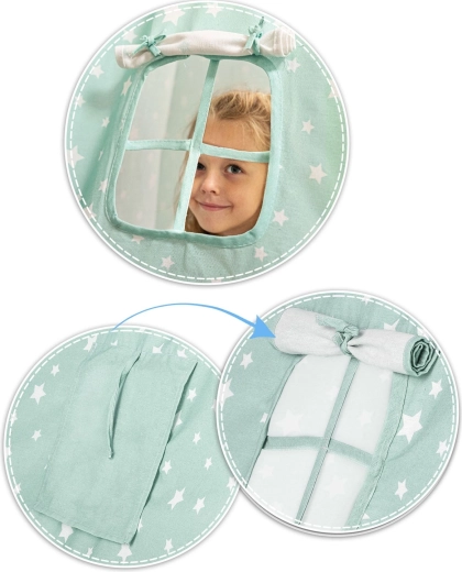 Finestrina con tendina per luce e ventilazione