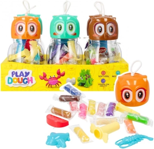 Pasta modellabile con accessori gufo