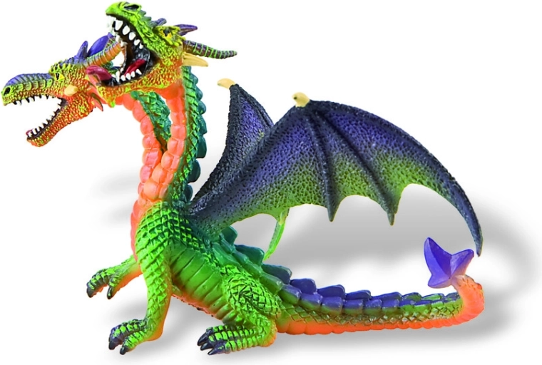 Bullyland drago a due teste – statuina colorata