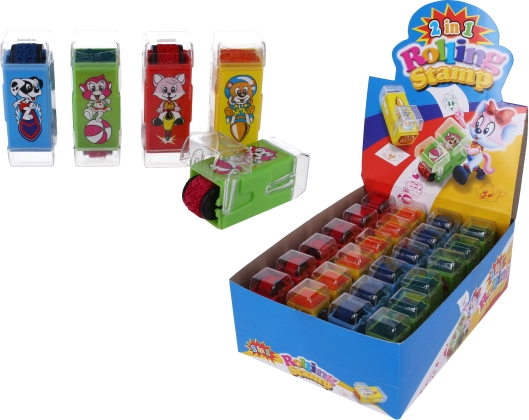 Timbro 2-in-1 per bambini – timbro e roller con animaletti