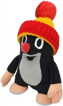 Talpa di Peluche con berretto rosso-giallo 24 cm