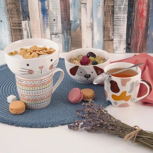 Set pratico per colazioni e merende