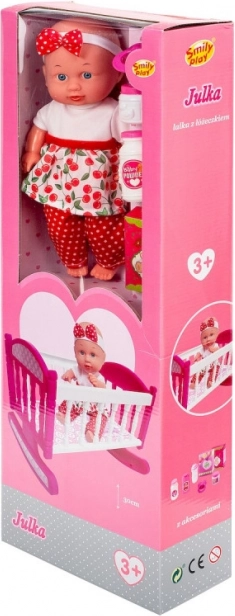 Bambola Julka con lettino