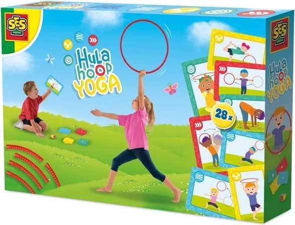 SES Hula hoop per yoga con carte e dado
