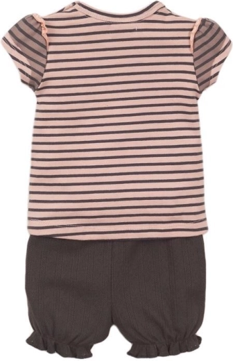 Pantaloncini in cotone con polsini elasticizzati