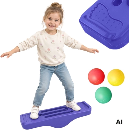 Tavola basculante Woopie con labirinto e palline Montessori