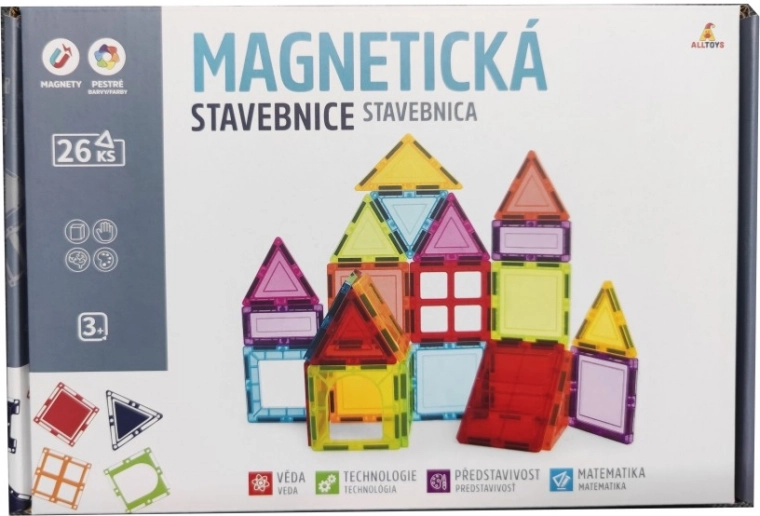 Costruzione magnetica per piccoli costruttori 26 pezzi