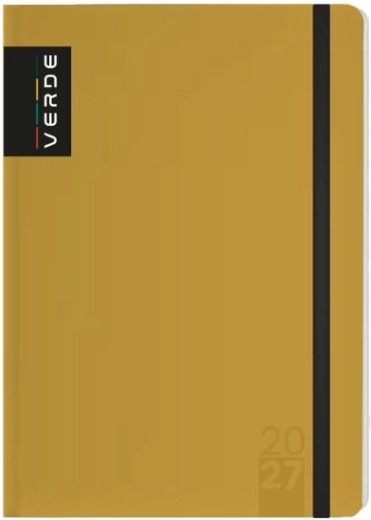 Agenda settimanale Verde A6 2027 color senape