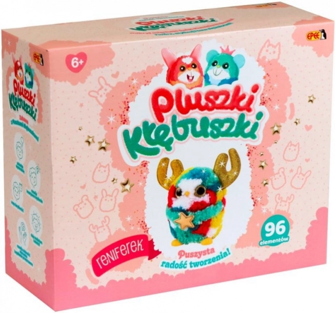 Set creativo Pluszki-Kłębuszki, renna, 96 pezzi