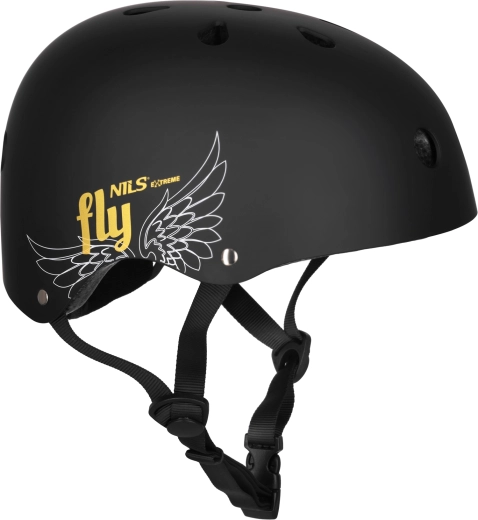 Casco NILS Extreme FLY nero opaco – L (58-61 cm)