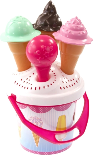 Secchiello Mochtoys con gelati per la sabbia