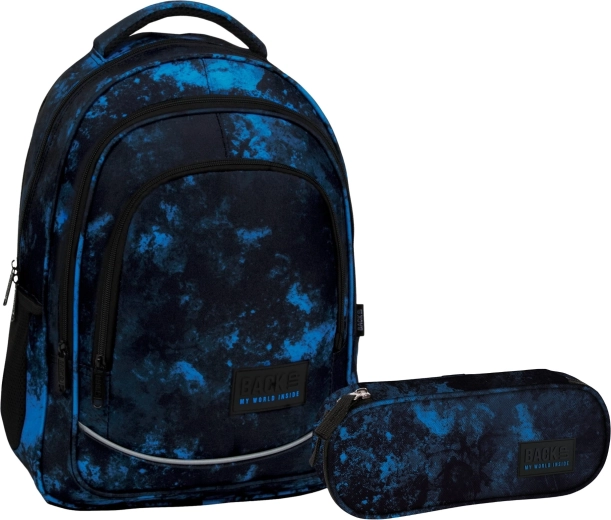 Set scolastico BackUP Ocean Deep 2 in 1 (zaino e astuccio)