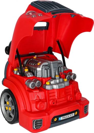 Cofano apribile e motore smontabile