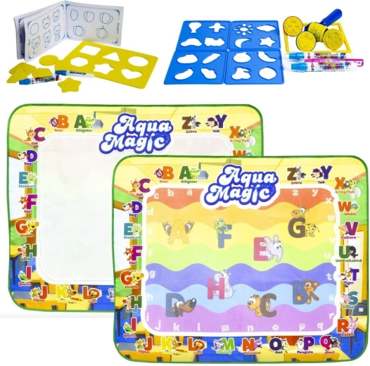 Aqua Magic tappetino educativo ad acqua per disegnare 100 × 80 cm - 1 pezzo