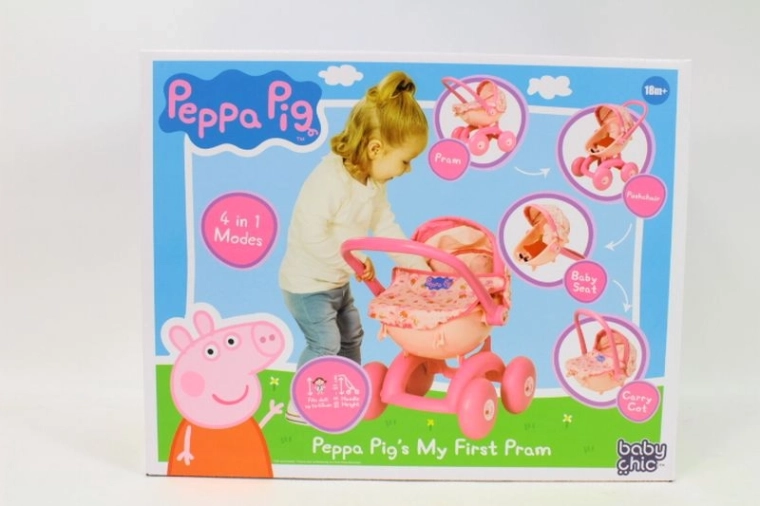 Peppa Pig il mio primo passeggino per bambole 4 in 1