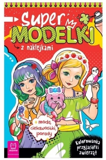 Supermodelle – album da colorare con adesivi: amici animali