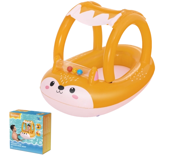 Gommone gonfiabile per bambini Bestway Friendly Fox con tettuccio