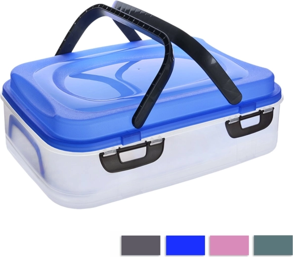 Box da picnic 1 piano con manici, mix colori