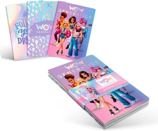Quaderno A5 WOW Generation – set di 3 pezzi