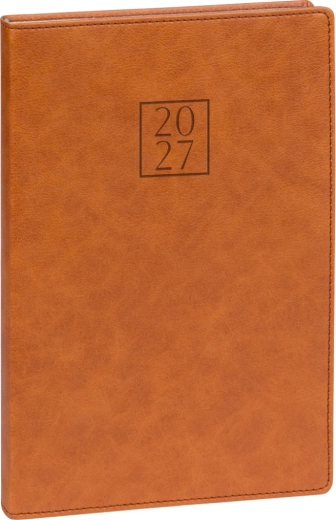 Agenda settimanale Notique Prestigio 2027 marrone 15 × 21 cm