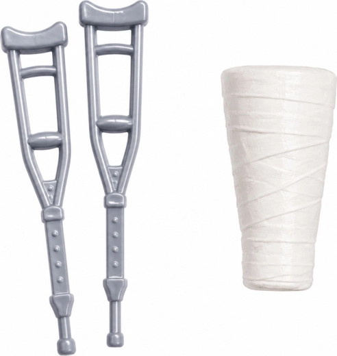 Accessori medici: stampelle e gesso