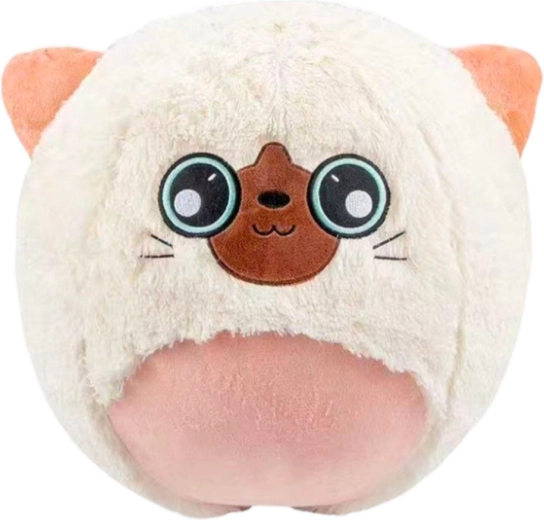 Peluche soffice e adorabile design felino
