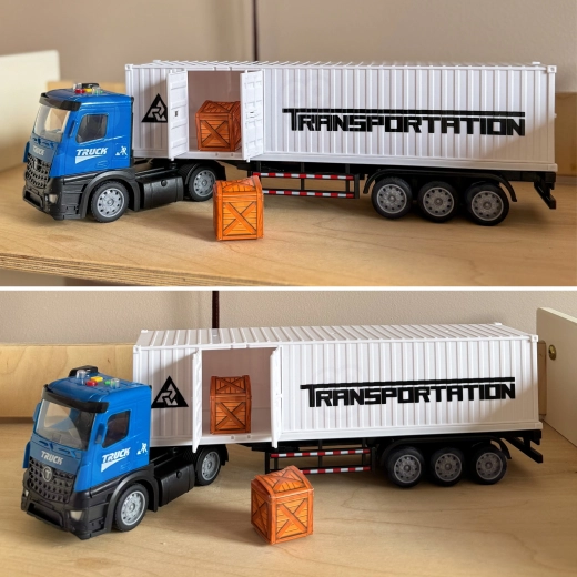 Container apribile e carico