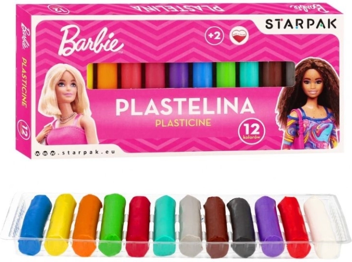 Plastilina Barbie 12 colori