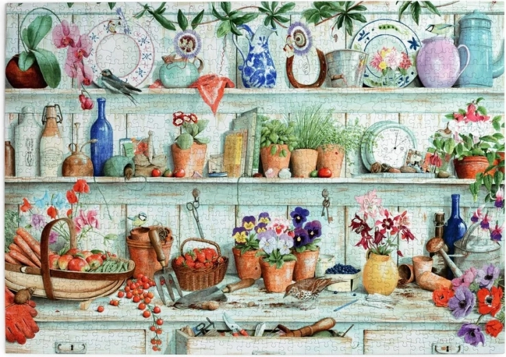 House of Puzzles Angolo del giardino, puzzle da 1000 pezzi