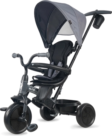 Triciclo Qplay Elite Platinum grigio