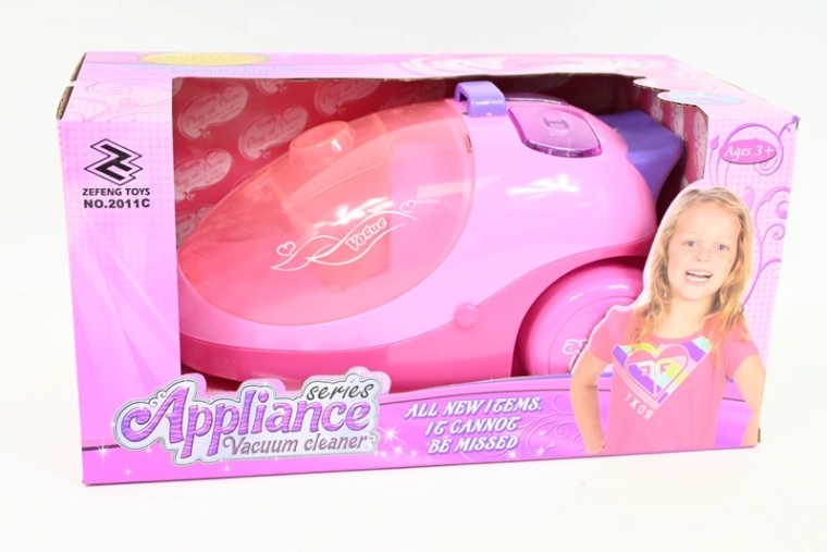 Aspirapolvere giocattolo a batteria Gazelo rosa