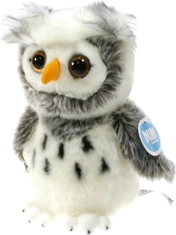 Gufo delle nevi di peluche 18 cm
