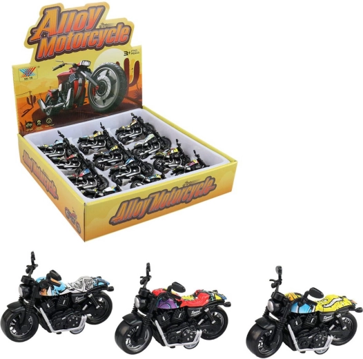 Moto da viaggio in plastica a retrocarica con pneumatici larghi - 1 pezzo
