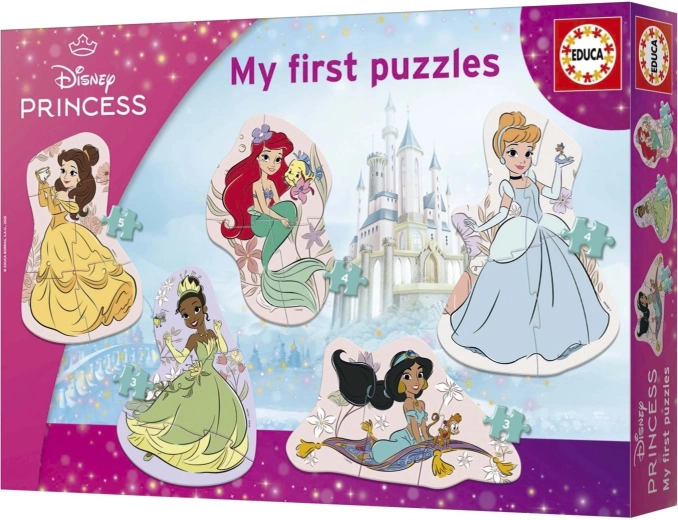 Educa Baby puzzle progressivo Principesse 5in1 (3–8 pezzi) - 1 pezzo