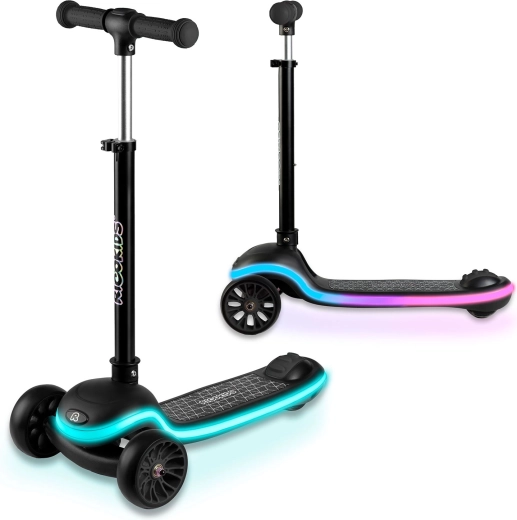 Chiusura rapida e manubrio regolabile in altezza