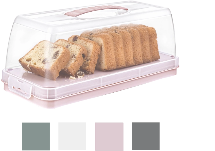 Scatola rettangolare per torte Hobby Life Elegant con coperchio e manico