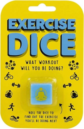 Dado fitness per esercizi blu 3 cm - 1 pezzo