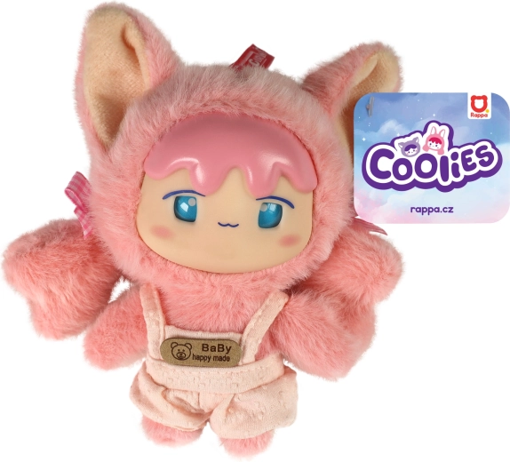 Bambola di peluche Coolies rosa 15 cm