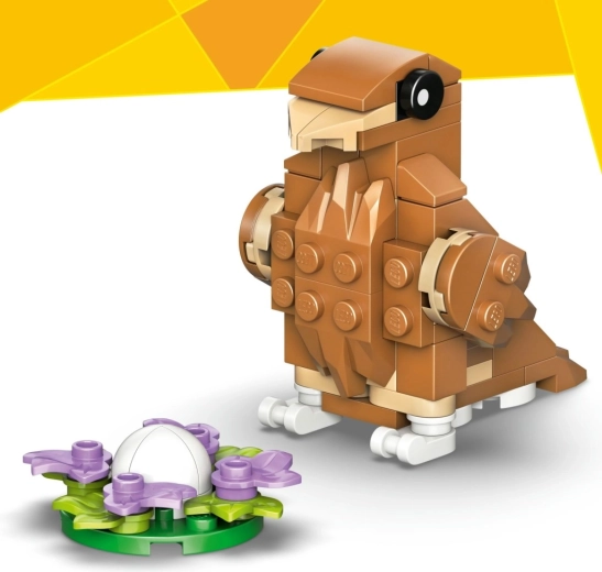 Uccello al nido con uovo per giochi di ruolo