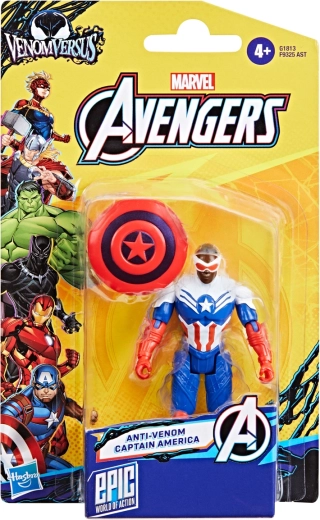 Hasbro Avengers action figure Capitan America Anti-Venom 10 cm
