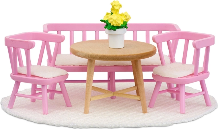 Lundby set di mobili da pranzo e angolo cucina per casa delle bambole