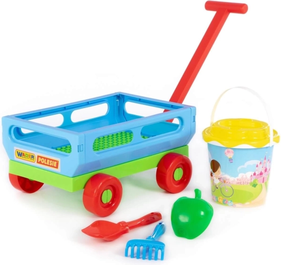Carretto per bambini con set per la sabbia