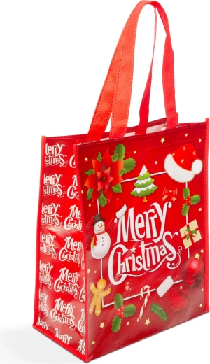 Borsa per la spesa natalizia Merry Christmas