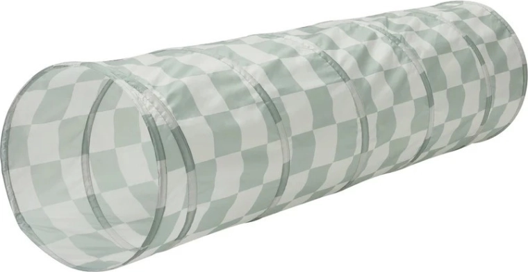 3 Sprouts tunnel da gioco per bambini recycled checkerboard green